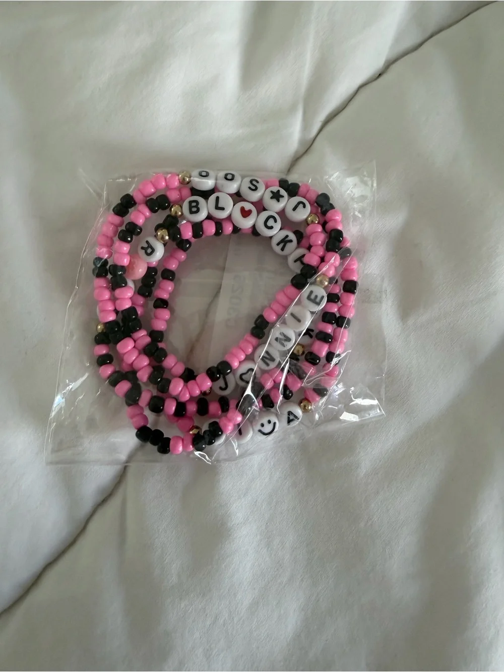 Black Pink Fan Bracelets- personalized with each members name